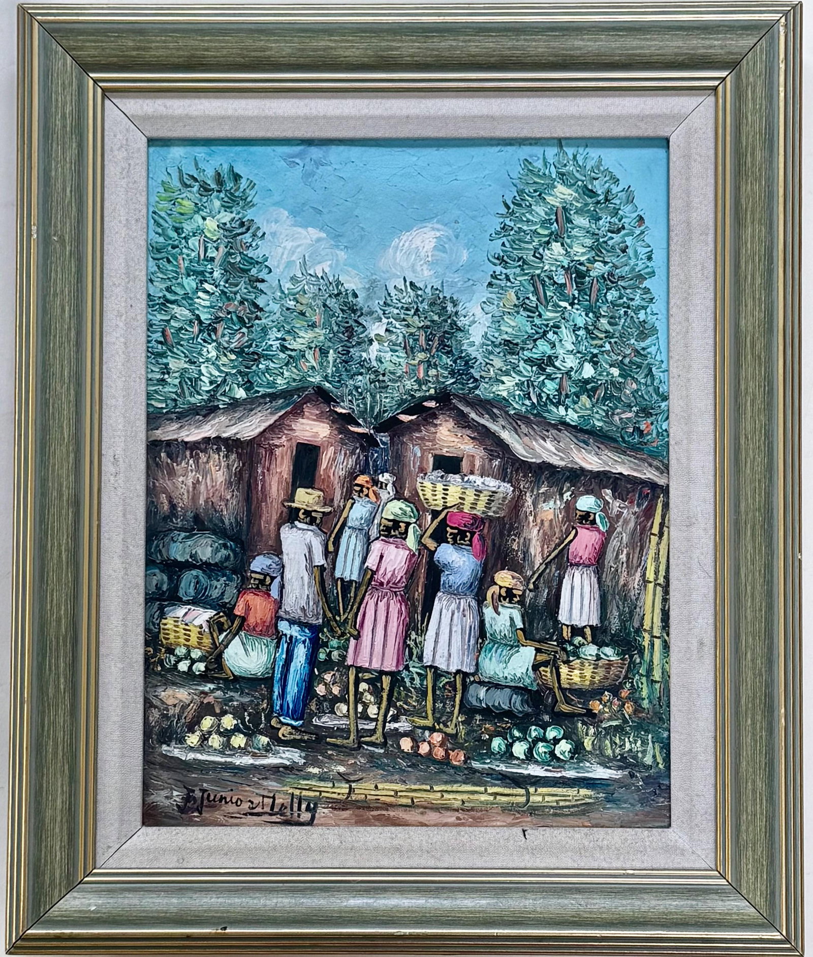 Jean Junior Delly, Haitian Impressionist Oil Painting (1 of 6)