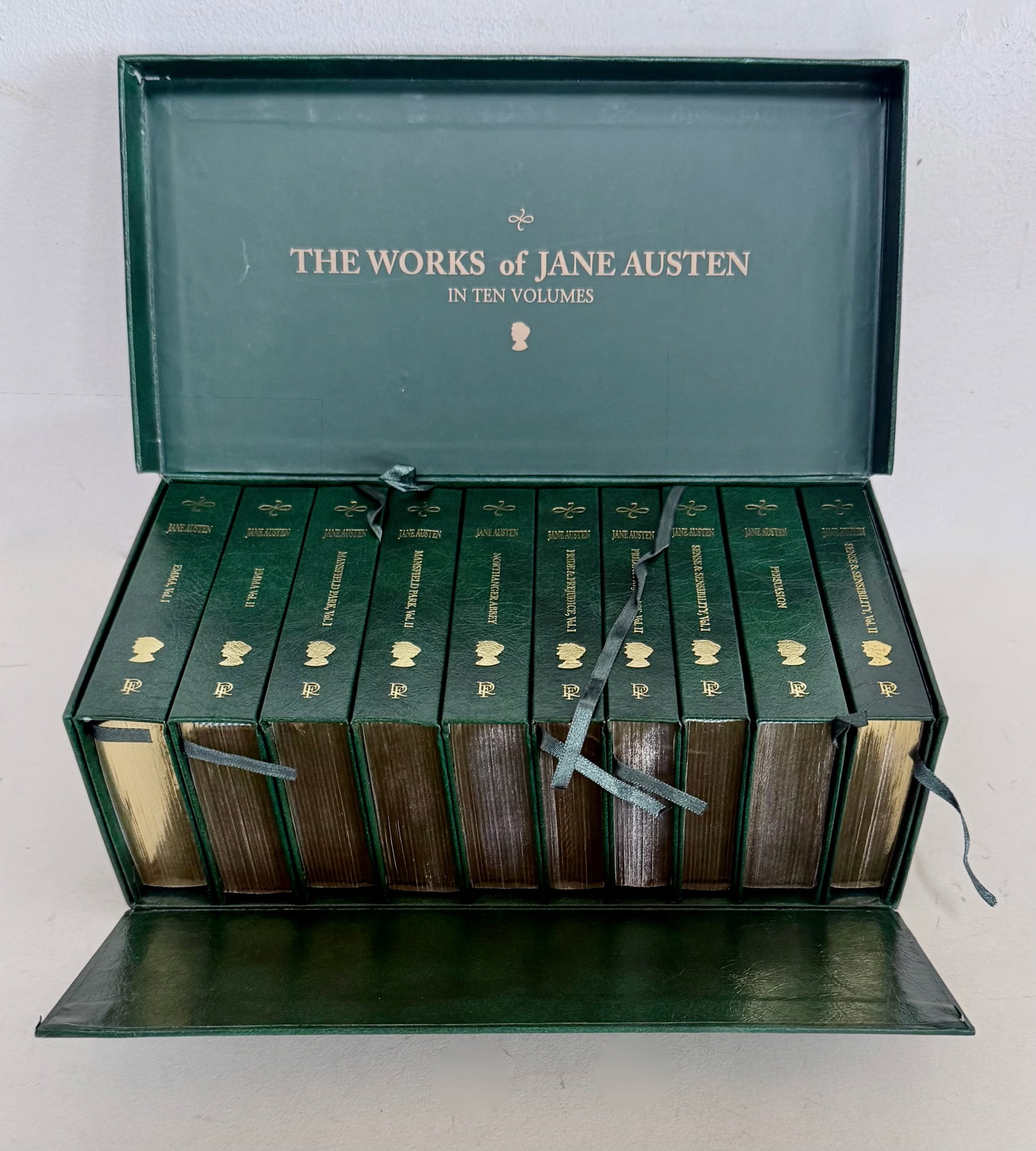 The Works Of Jane Austin: Ten Miniature Volumes In Boxed Slipcase. (1 of 5)