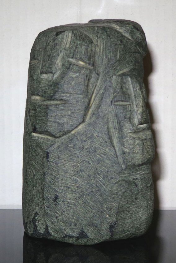 Inuit Stone Carving: Tasseor Tutsweetok "Inuit Faces" (1 of 5)