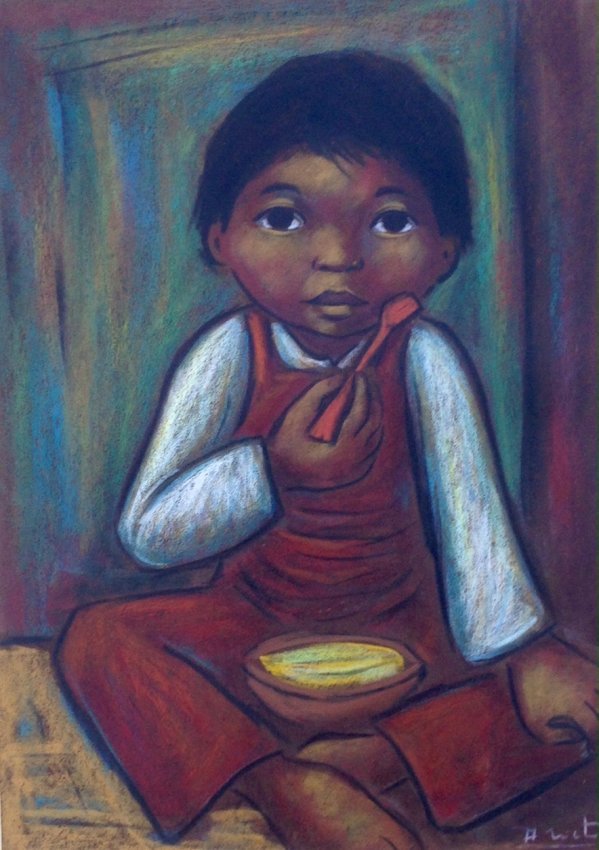 Arturo Nieto( Ecuadorian) Indian Boy c.1960 (1 of 3)