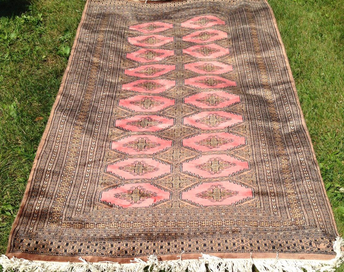 Estate Persian Bokhara Rug 4'x7' (1 of 3)