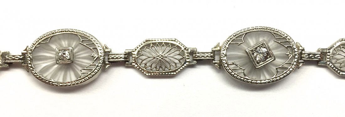 Art Deco Gold & Diamond Bracelet (1 of 5)