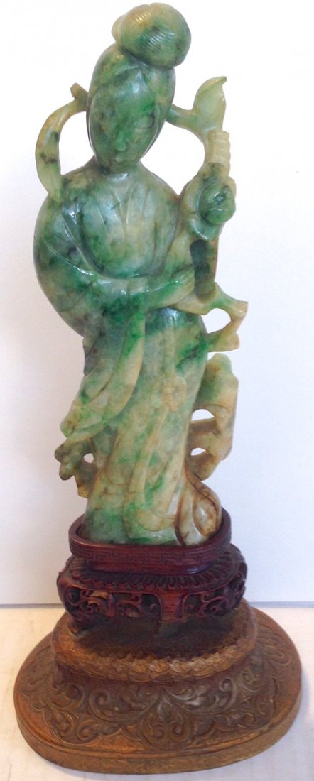 Chinese carved Jade Sculpture "Quanyin", 19th Century (1 of 3)