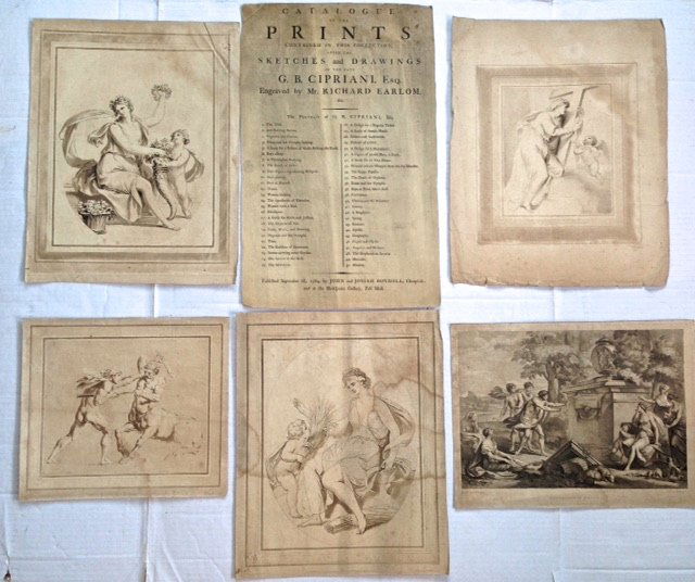 Five Continental Old Master Engravings: Five (5) Continental Old Master Engravings18th century engravings consisting of five works plus index identificationDimension: 19” x 12.6” x 11.6”, unframedPublisher: John Boydell, 1789 Cheapsid