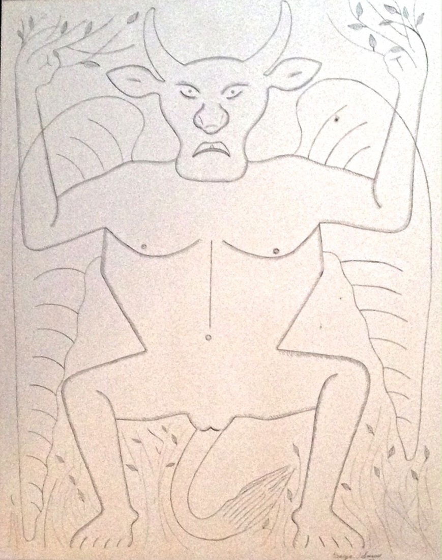 Serge Jolimeau, Bossu (Haitian b.1952), Voodoo Spirit (1 of 3)