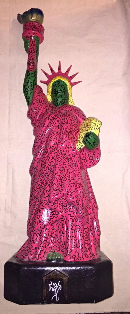 LA Ii ( A. Ortiz) Graffiti Painted  "Statue Of Liberty" (1 of 6)