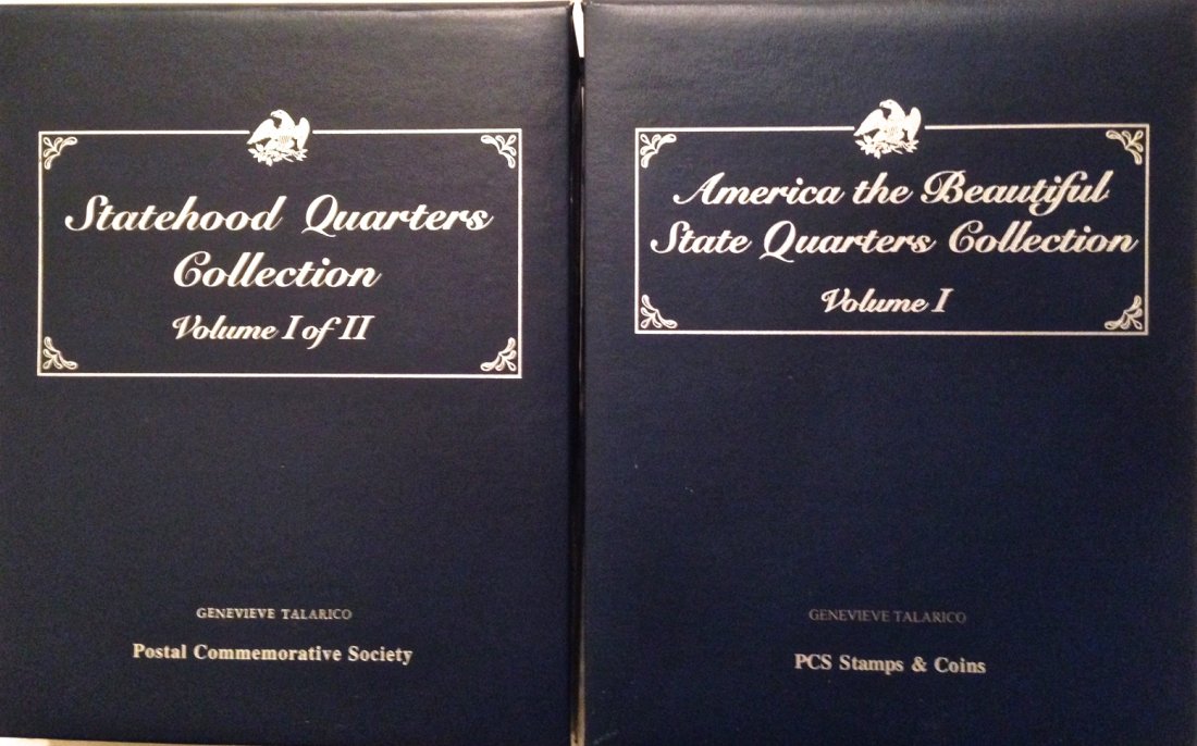Collection: USA Mint Statehood Quarters & Stamps(2 VOL) (1 of 4)