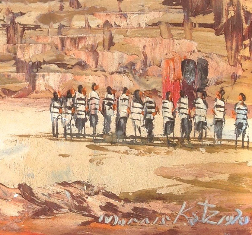 "Wailing Wall" Jerusalem, Israel , Morris Katz 1970 (1 of 2)