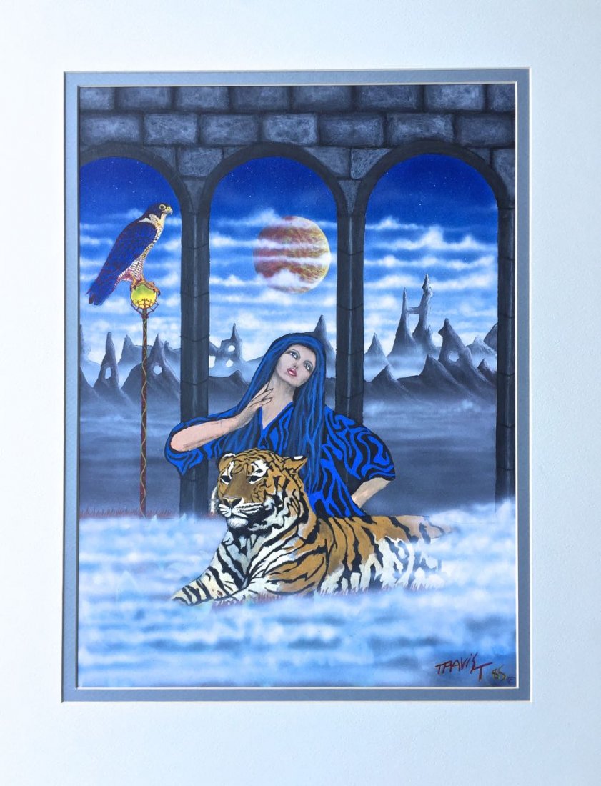 Science Fiction Painting  'Mystic Space Mistress' (1 of 4)