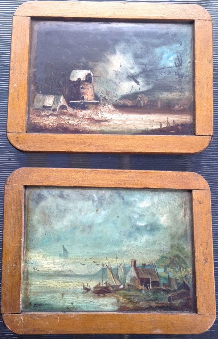 Two Miniature Landscape  Paintings, 19th Century (1 of 4)