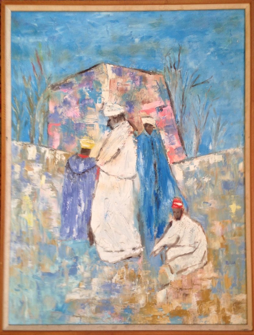 Orientalist Oil Painting, Signed Illana (1 of 4)