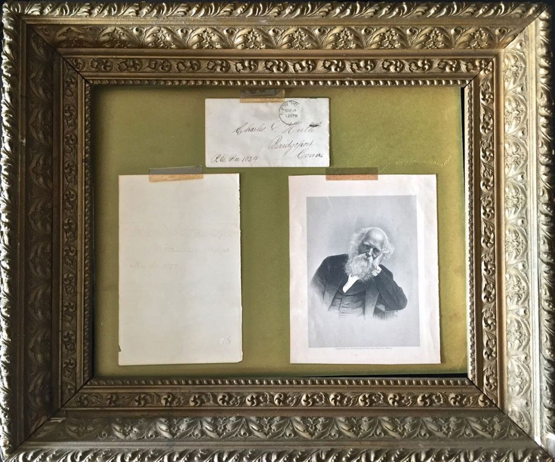 William Cullen Bryant Autograph Quotation Signed Verse (1 of 6)