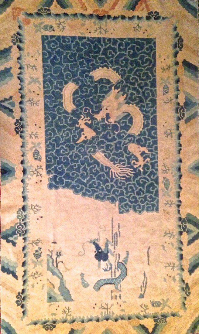 Chinese Dragon Rug, c.1920:  6'x4' (1 of 10)