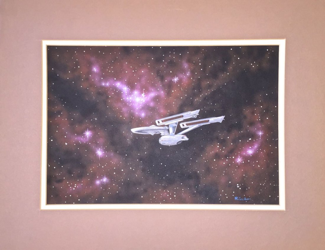 STAR TREK BOOK COVER PAINTING, MICHAEL C. GOODWIN (1 of 6)