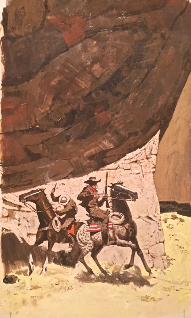 HERB MOTT (American b.1923) Pulp Western Cover Art (1 of 4)