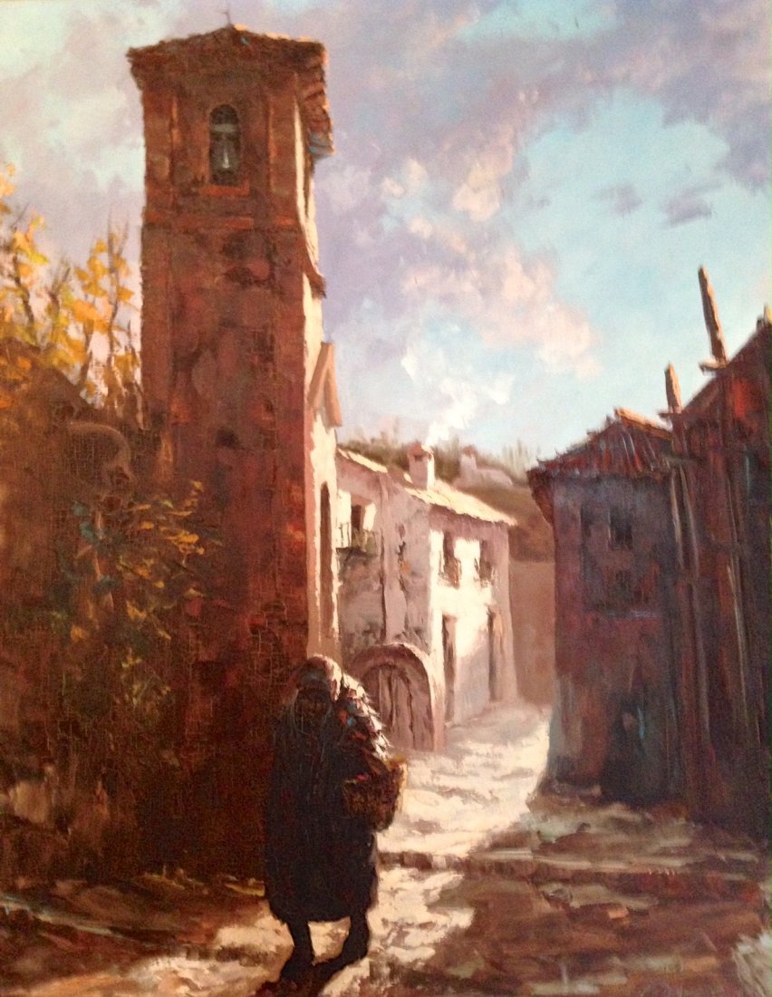 Manuel Cuberos, Mountain Village Painting (1 of 3)