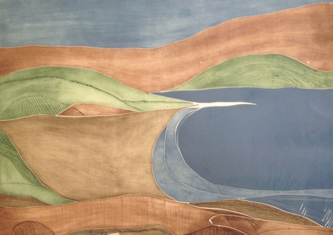 John Patrick Garufi  (American b.1940) Abstract Etching (1 of 2)