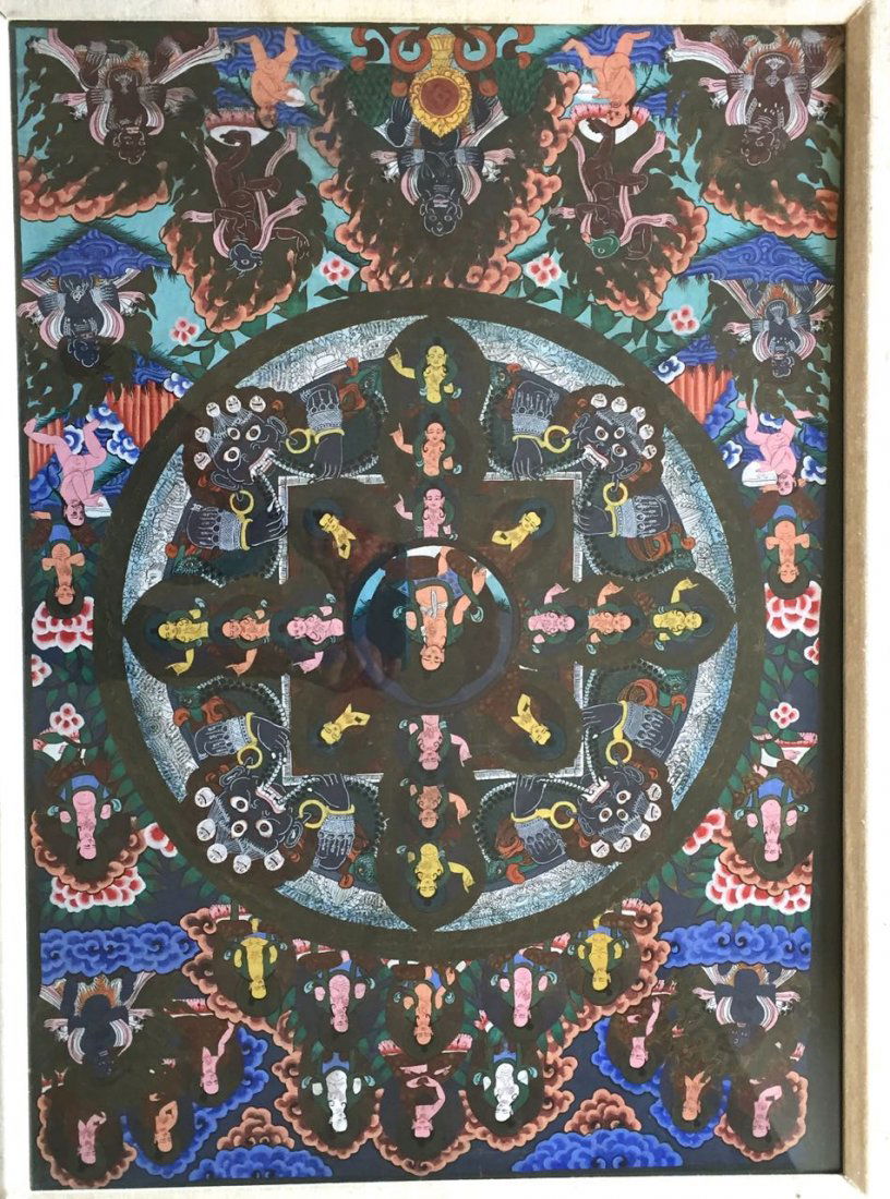 Tibetan Mandala Buddhist Painting (1 of 6)