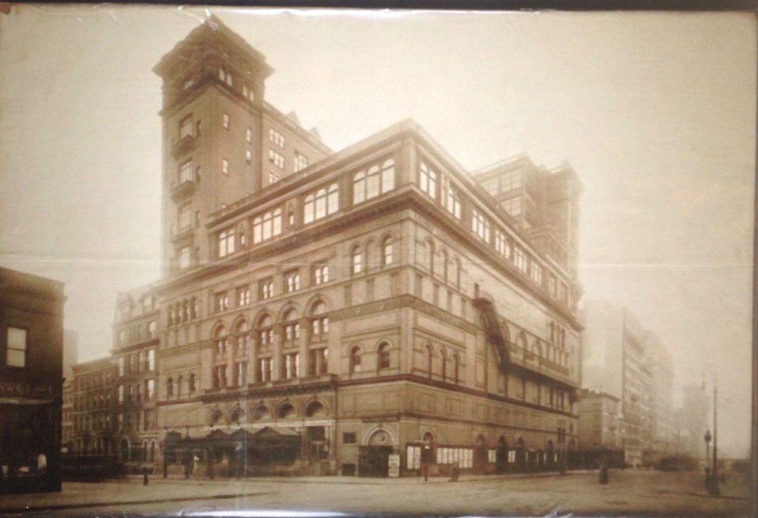 Carnegie Concert Hall, New York City Photograph 1900's (1 of 2)