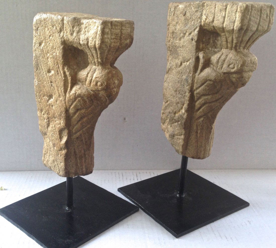 Indian Carved Stone Temple Fragments (1 of 5)