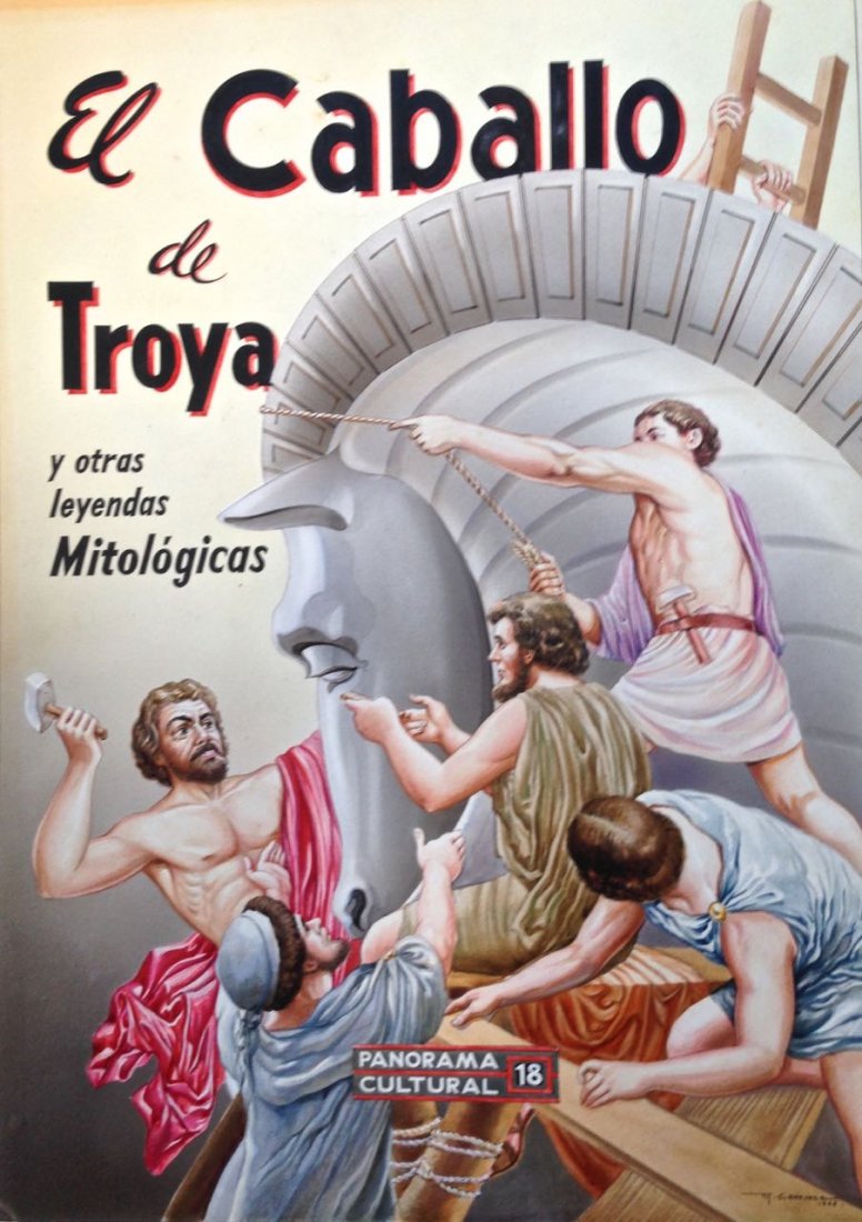 Pulp Cover Art,  M.Canovaca  "El Caballo De Troya" (1 of 5)