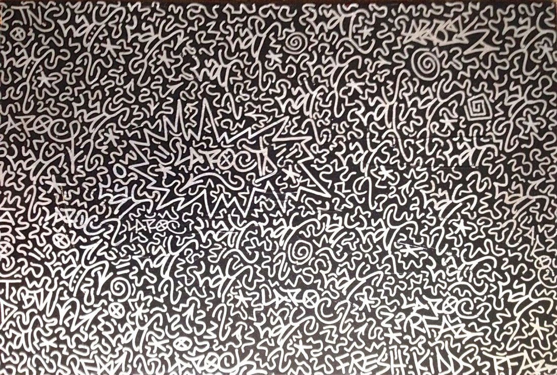 LA II (Angel Ortiz, b.1966) Graffiti Painting, "LAROC" (1 of 4)