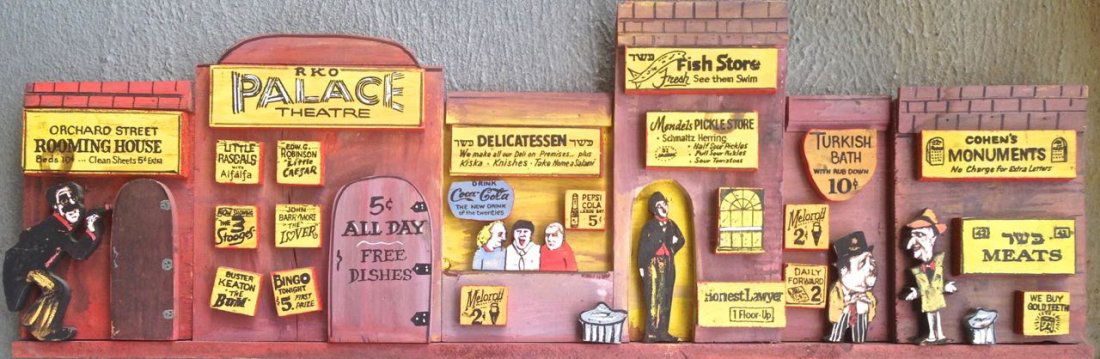 Carved Folk Art Sculpture "N.Y.C." Harry Glaubach (1 of 6)