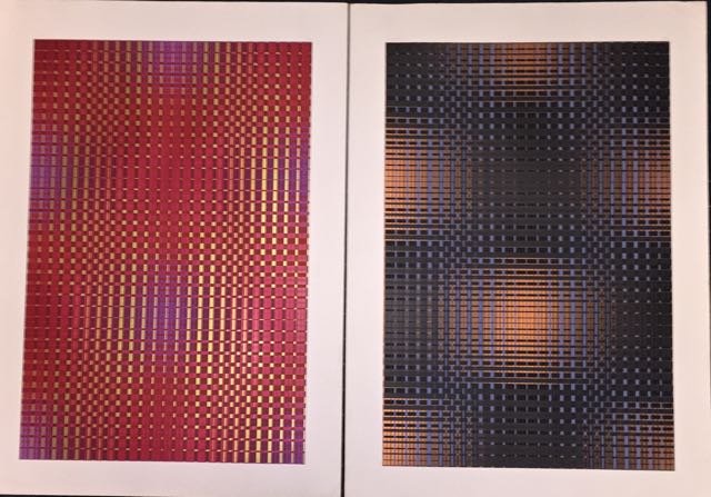 Two Op-Art Silkscreens, A. Goldberg (1 of 6)