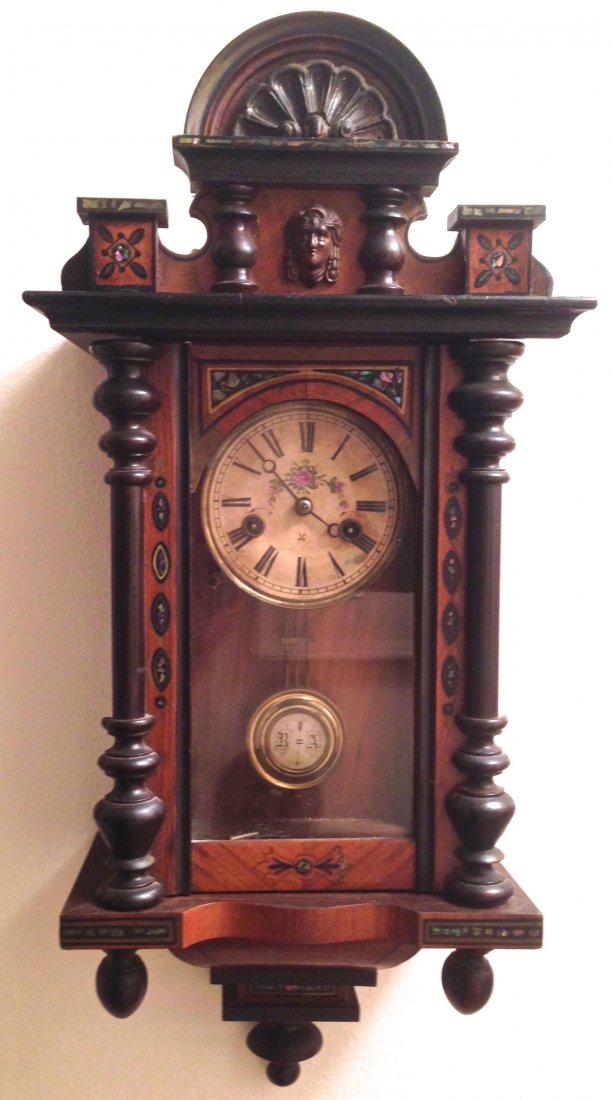 German Pfeilkreuz (Arrow Cross) Wall Clock, 1900's