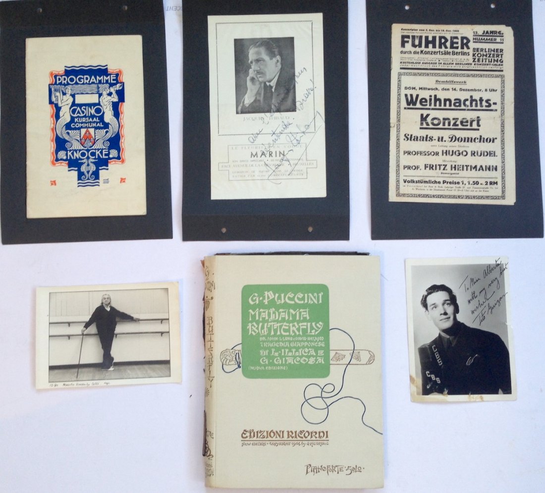 Music , Autographs, Books & Concert Programs, 1930's (1 of 4)