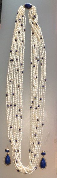 Gold, Lapis Lazuli, Diamonds & Pearls (1 of 5)