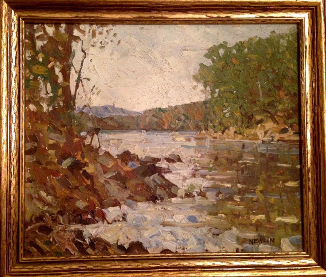 Hudson Valley Landscape Painting, John Newlin 1934 (1 of 5)