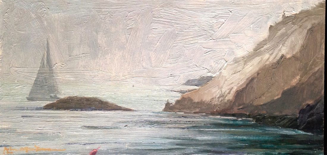 John G. MacGowan Painting "Newport Rhode Island" (1 of 4)