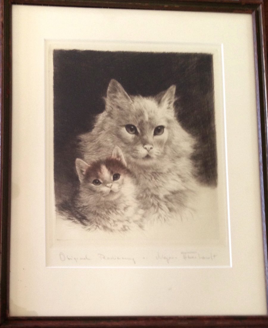 Kurt Meyer-Eberhardt (German b.1895-1977) Cat & Kitten (1 of 3)