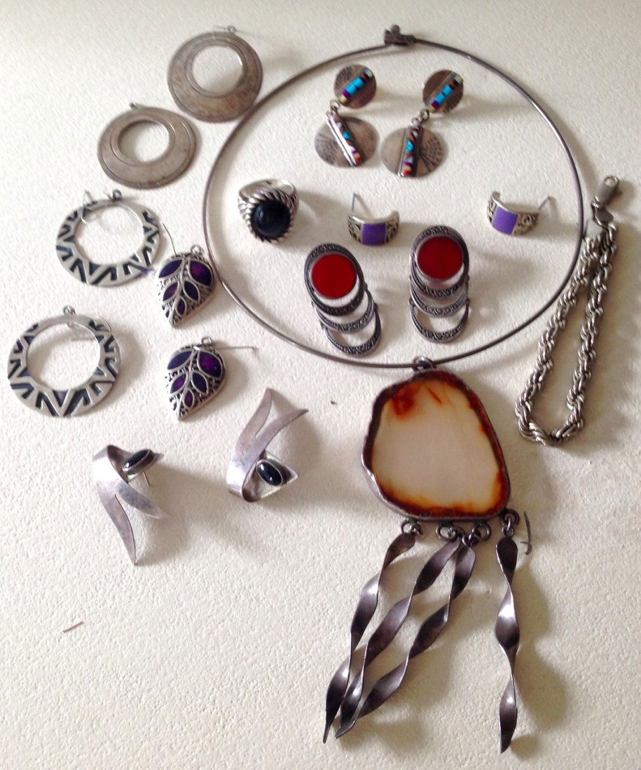 Estate Sterling Silver Jewelry (1 of 3)