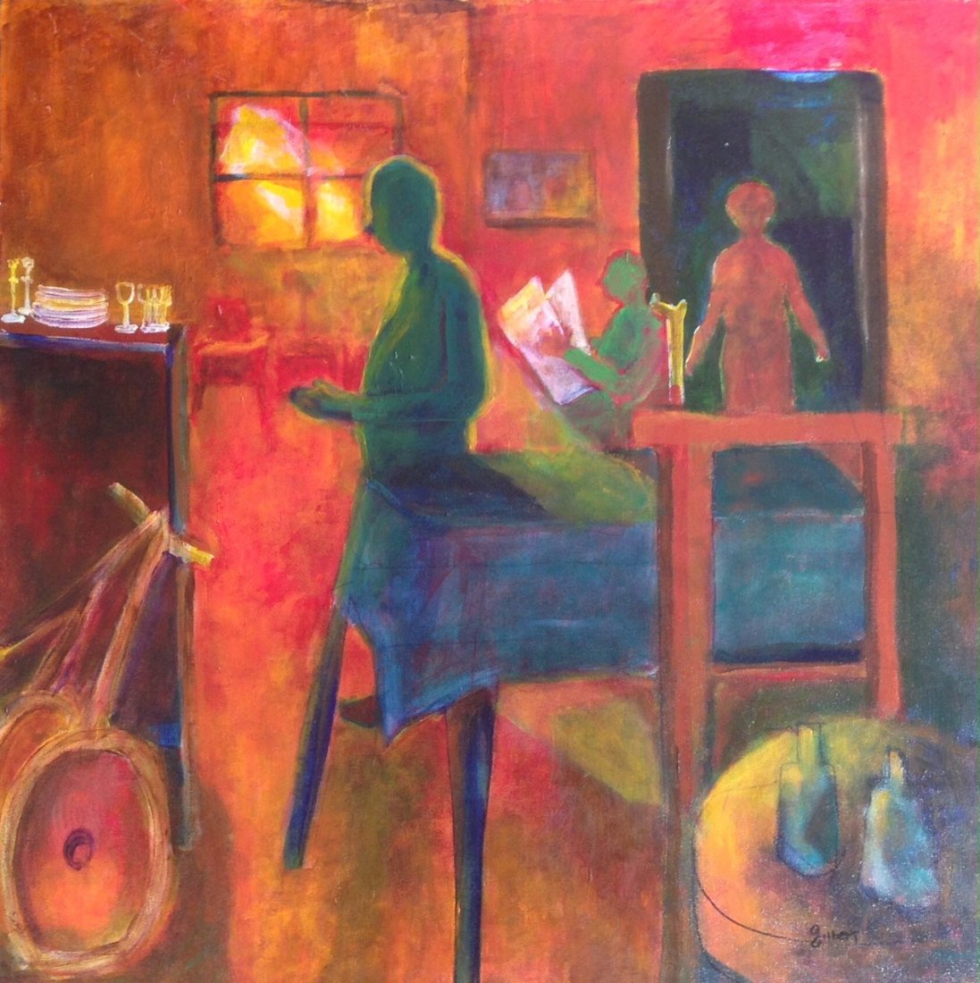 Woodstock Painting, Phyllis Gilbert "Twilight Time" (1 of 5)