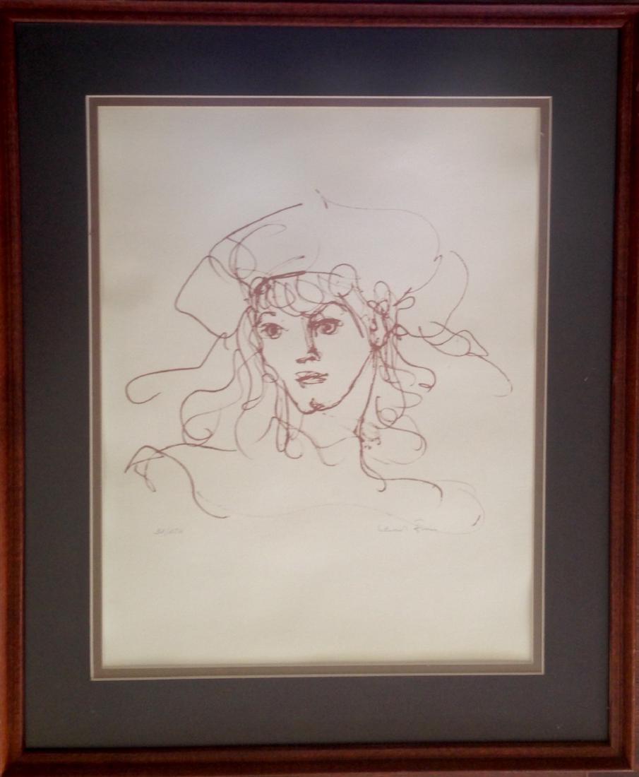 Leonor Fini (Argentinian b.1907-1996)) "Lady With Hat" (1 of 3)