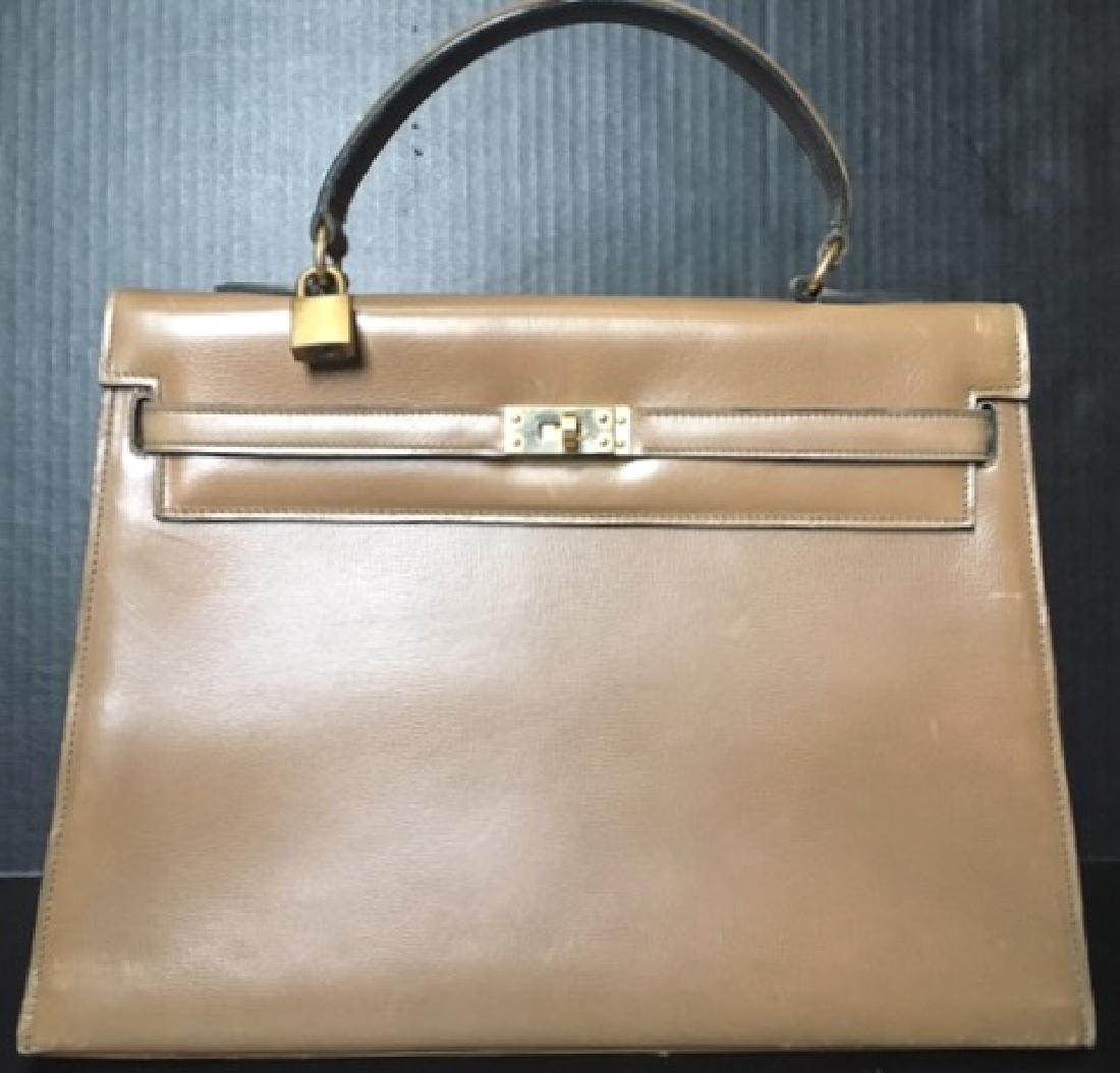 Lederer Satchel "Kelly Bag"  Lock, Keys & Purse (1 of 6)