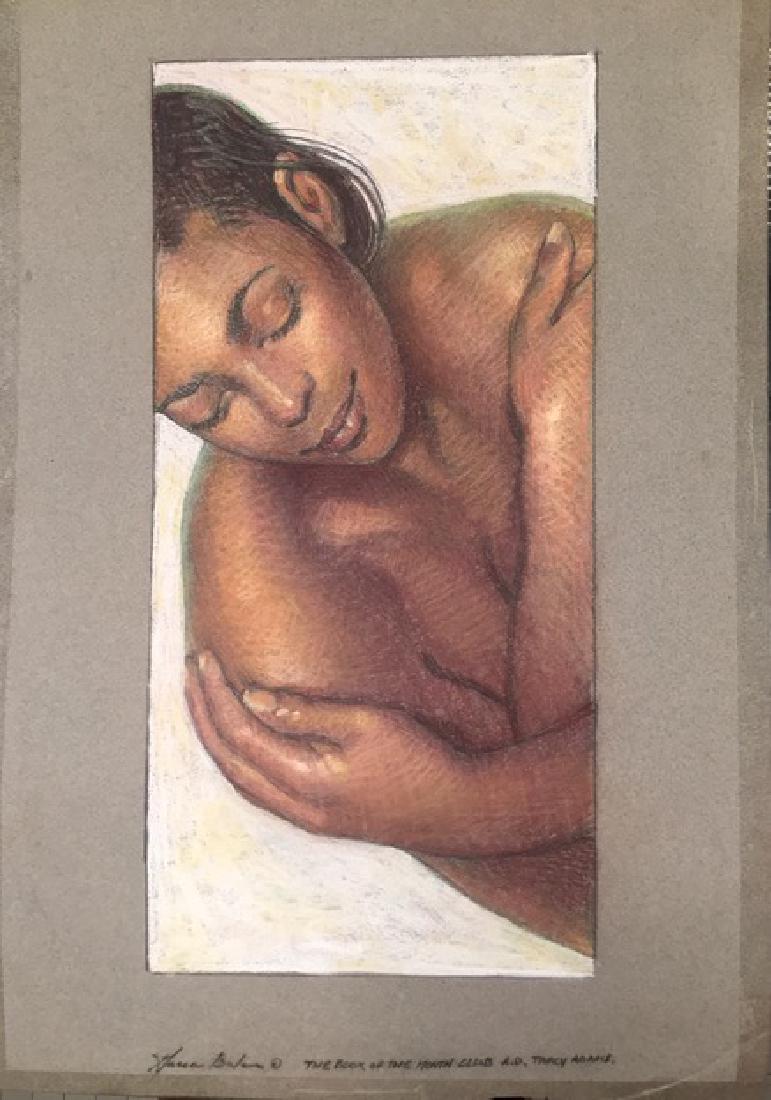 Garin Baker Cover Art, Book Of The Month Club: Garin Baker Original Cover Art, Book Of The Month Club "African-American Woman" Garin Baker (America, b.1961) Signed by the artist: Garin Baker, The Book of the Month Club, A.D. Tracy Adams (view phot