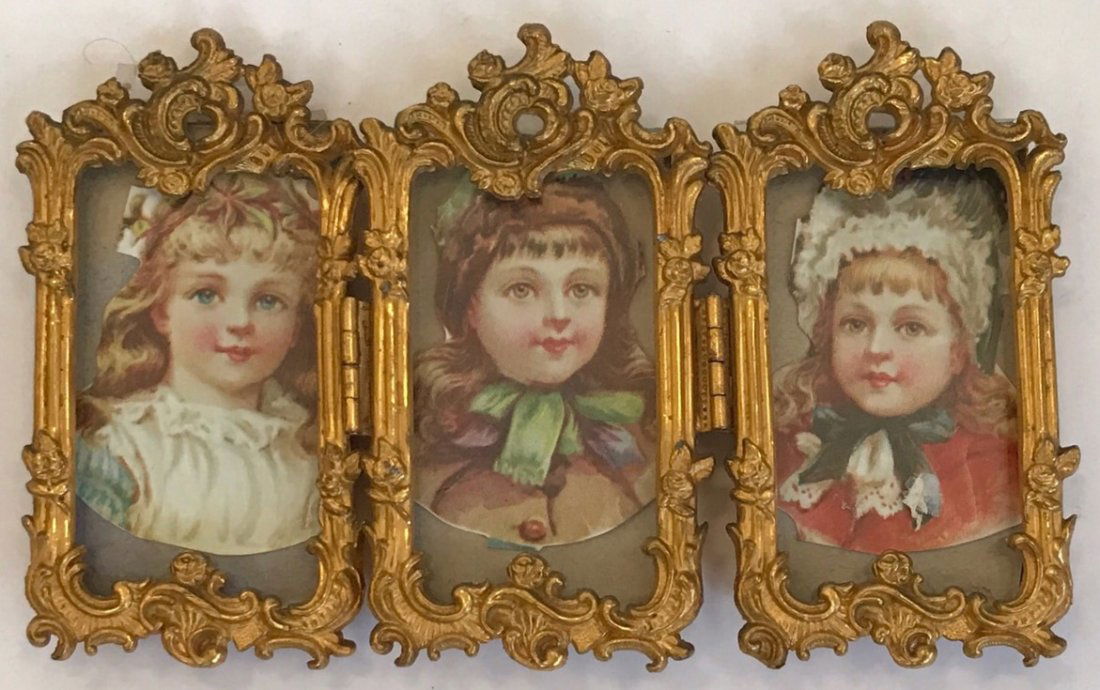 French Gilt Bronze Triple Photo Table Top Frame (1 of 4)