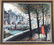 Modernist French Painting, Boats Along The Seine,Signed