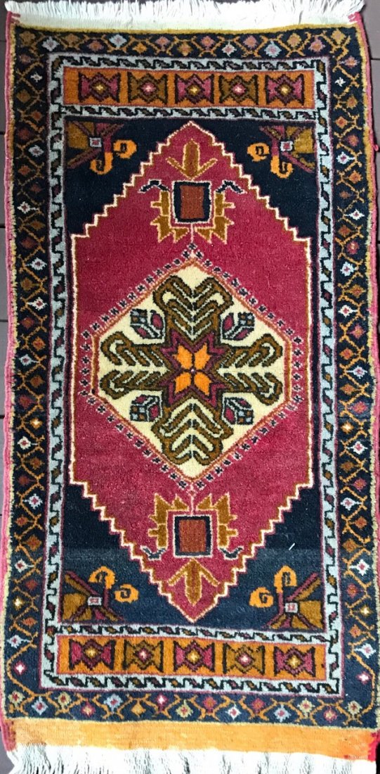 Semi-antique Handwoven Persian Rug, 44" x 21" (1 of 3)