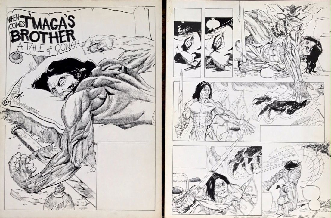 Comic Book Adventure Cover,  A Tale of Conan (1 of 4)