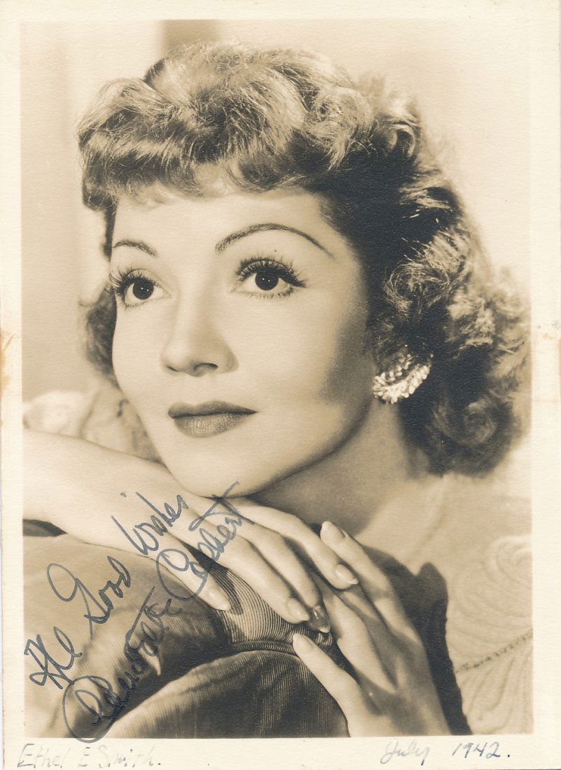 Claudette Colbert- Vintage Signed Photograph (1 of 1)