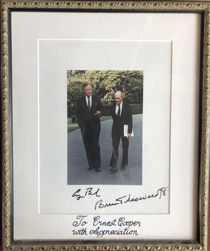 George H.W. Bush & Brent Snowcroft- Signed Photograph (1 of 1)