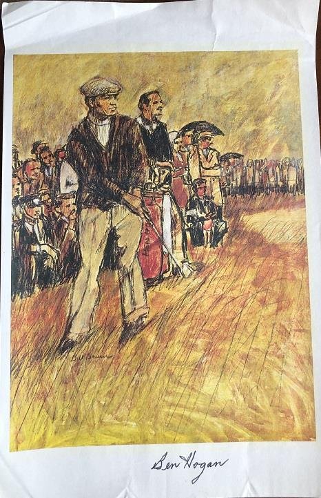 Ben Hogan- Large Signed Golf Print (1 of 1)
