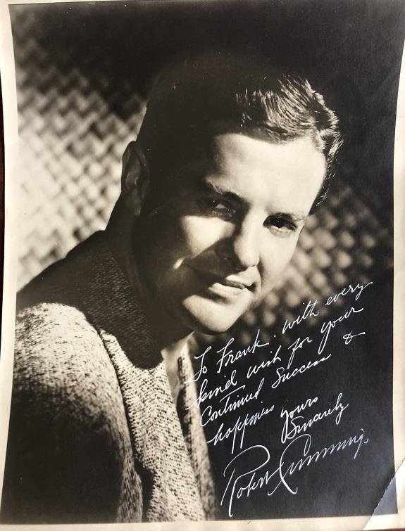 Robert Cummings- 11X14 Vintage Signed Sepia Photograph (1 of 1)