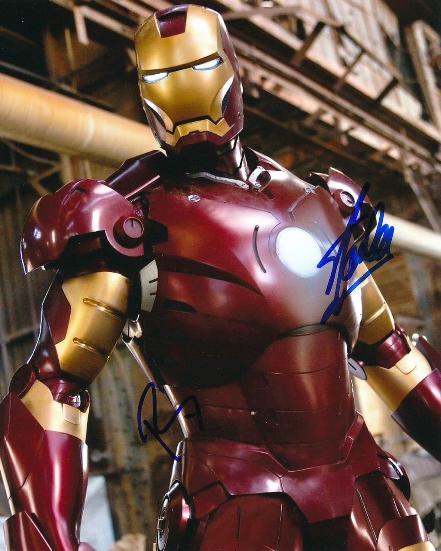 Stan Lee & Robert Downey Jr- Signed "Iron Man" Photo (1 of 1)