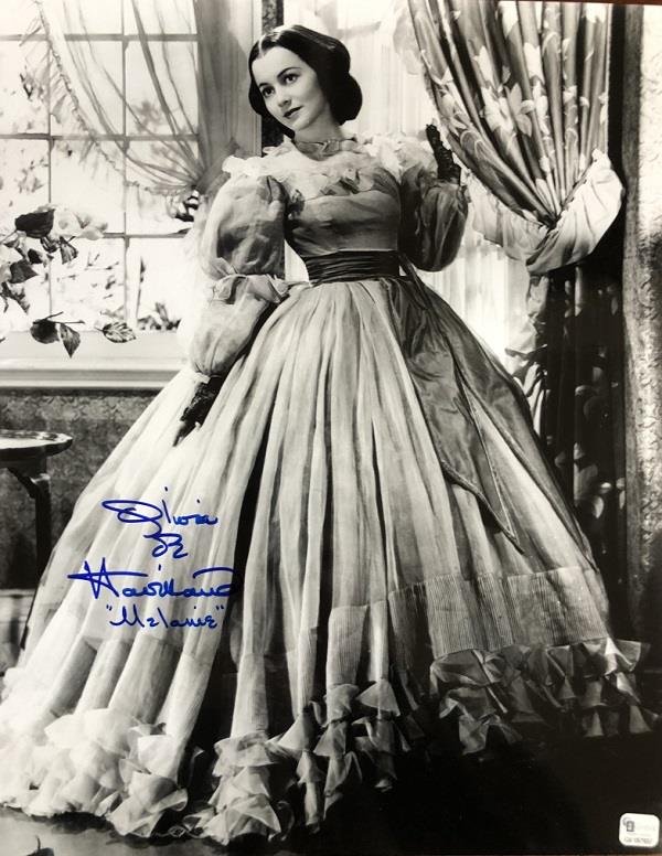 Olivia De Havilland- Signed 11x14 Photograph GWTW (1 of 1)