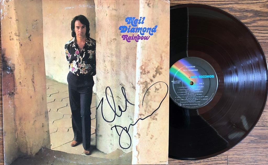 Neil Diamond- Signed Record Album Titled, "Rainbow" (1 of 1)